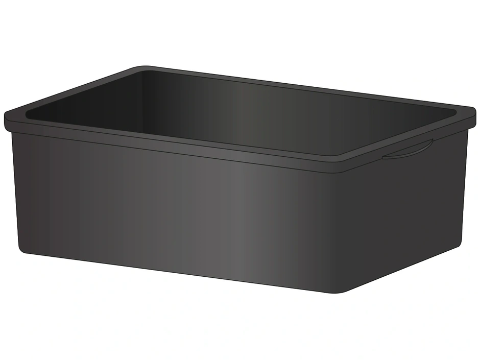 Mörtelkasten schwarz 65 l 65x35 cm | hagebau Gebr. Ott