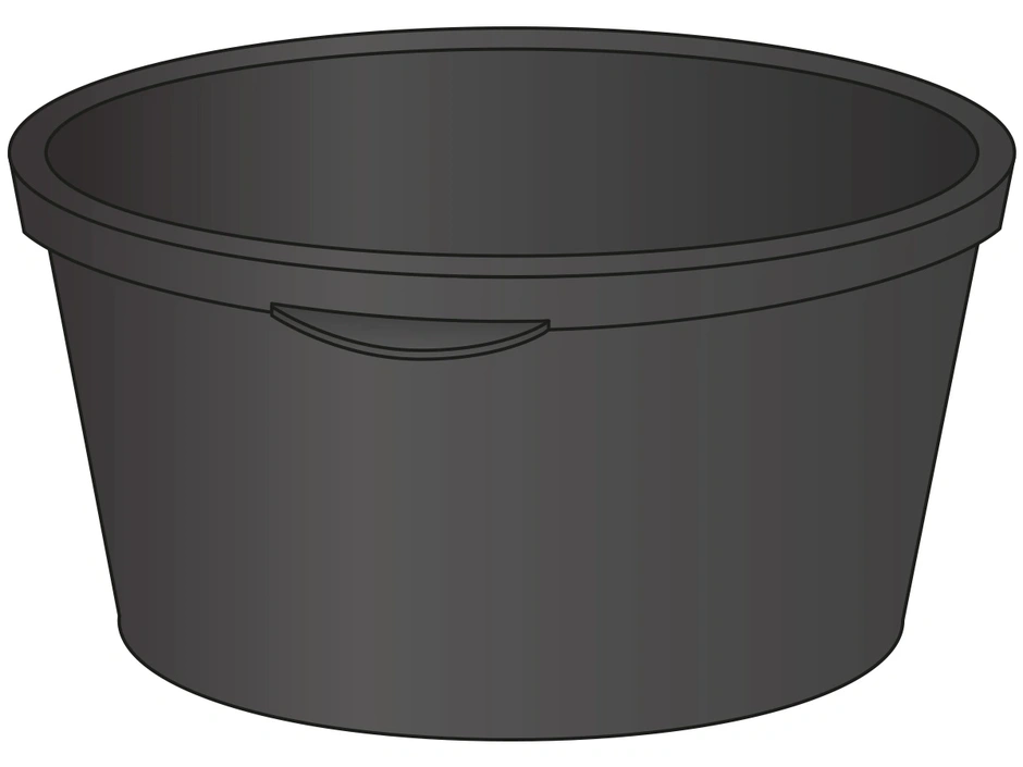 Mörtelkübel schwarz 90 l | hagebau Gebr. Ott
