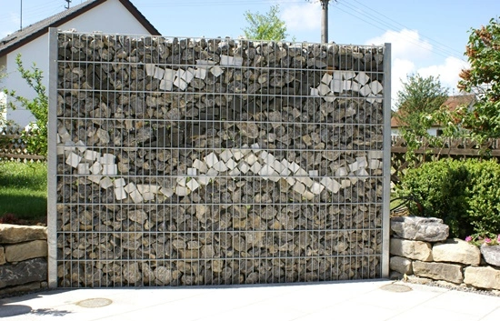 Gabionenfüllung weiße Welle Zäune&Mauern_Gabionen_Akzente_1